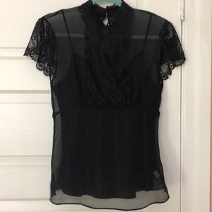 Beautiful silk & lace top